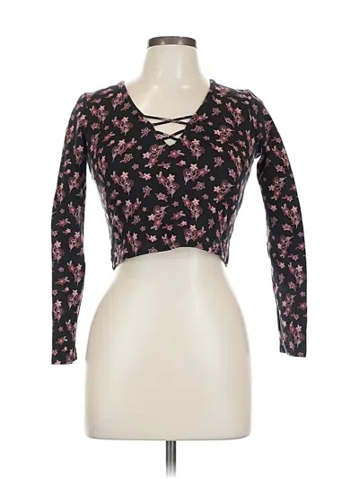 Pre-owned Hollister Long Sleeve T-shirt In Pink