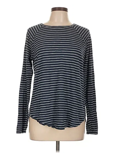 Pre-owned Hollister Long Sleeve T-shirt In Blue