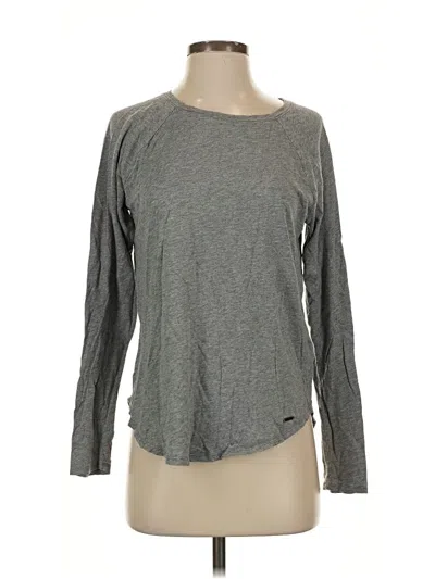 Pre-owned Hollister Long Sleeve T-shirt In Gray