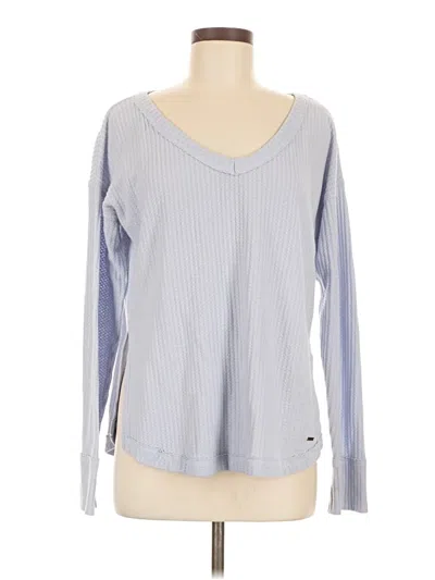 Pre-owned Hollister Long Sleeve T-shirt In Gray