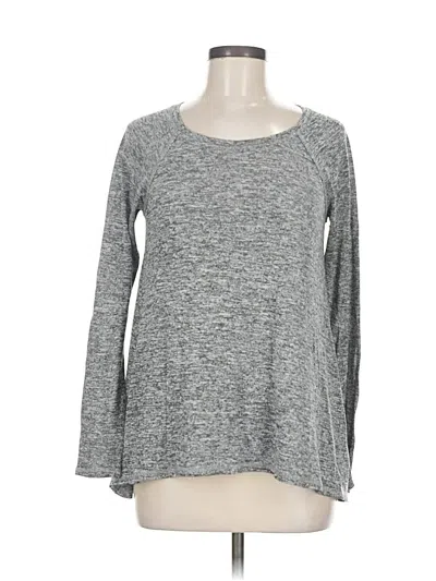 Pre-owned Hollister Long Sleeve T-shirt In Gray