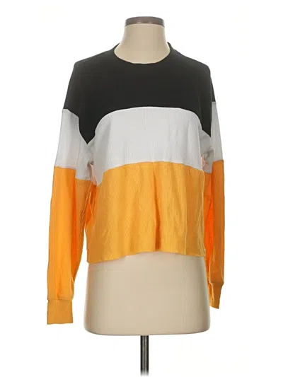 Pre-owned Hollister Long Sleeve T-shirt In Orange