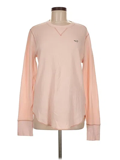 Pre-owned Hollister Long Sleeve T-shirt In Pink