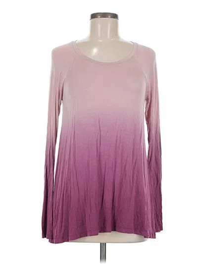 Pre-owned Hollister Long Sleeve T-shirt In Pink