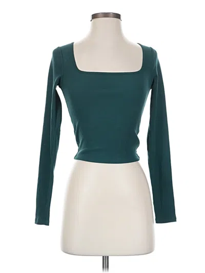 Hollister Long Sleeve T-shirt In Teal