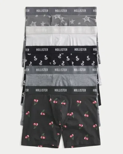 Hollister Longer-length Boxer Briefs 5-pack In Multi