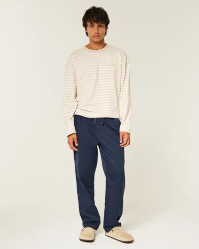 Hollister Loose Pull-on Pants In Blue