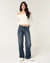Hollister Low-rise Dark Wash Baggy Jeans