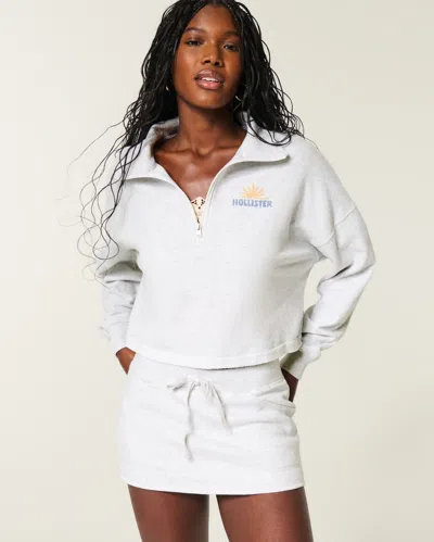 Hollister Low-rise Fleece Mini Skort In Multi