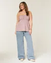 Hollister Low-rise Medium Wash Baggy Jeans In Pink