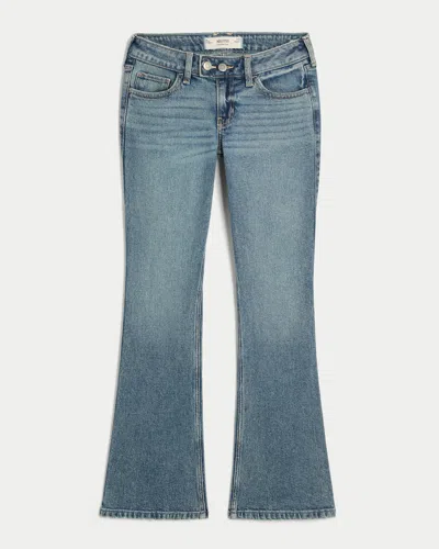 Hollister Low-rise Medium Wash Bootcut Jeans In Blue