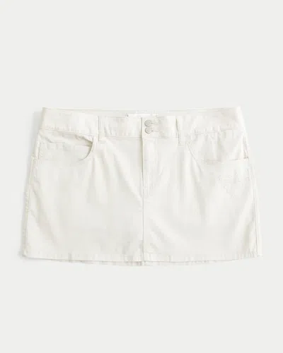 Hollister Low-rise Shine Butterfly Twill Mini Skort