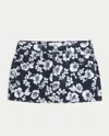 Hollister Low-rise Twill Mini Skort In Black
