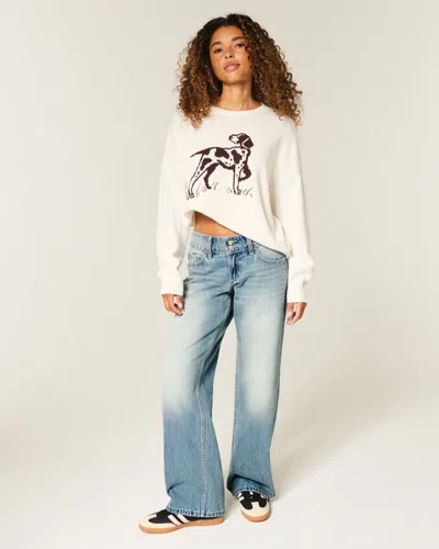 Hollister Low-rise Y2k Medium Wash Baggy Jeans