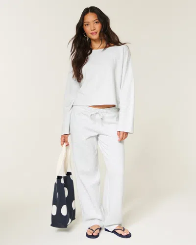 Hollister Low-rise Baggy Sweatpants In White