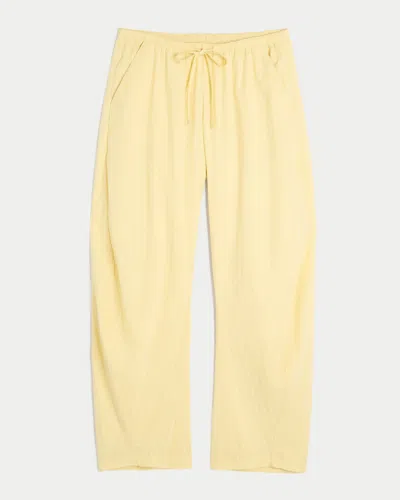 Hollister Low-rise Barrel Pull-on Pants In Yellow