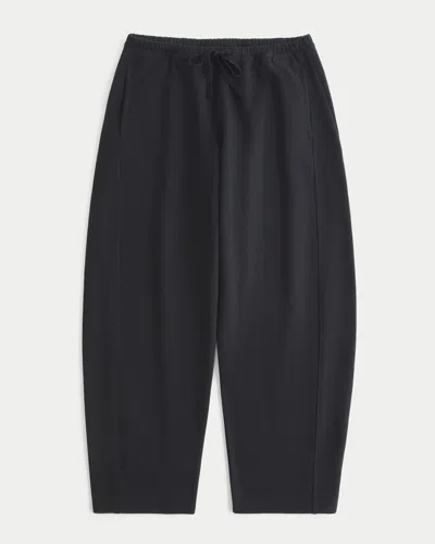 Hollister Low-rise Barrel Sweatpants In Black