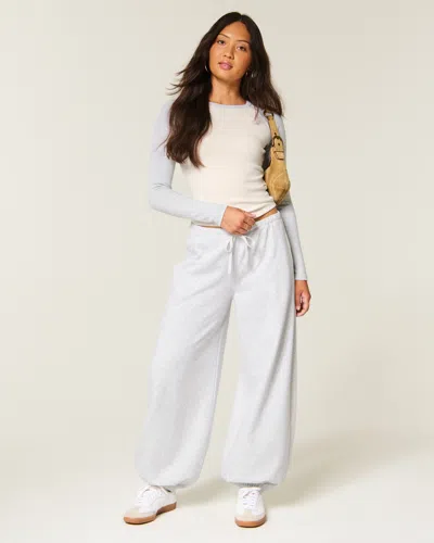 Hollister Low-rise Knit Balloon Pants In Multi