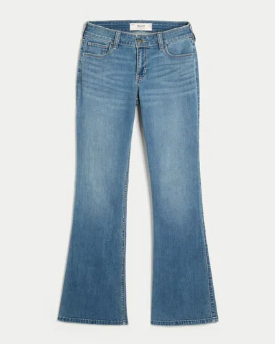Hollister Low-rise Medium Wash Bootcut Jeans In Blue