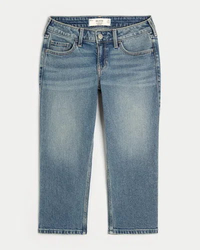 Hollister Low-rise Medium Wash Capri Jeans