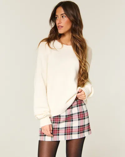 Hollister Low-rise Pull-on Mini Skort In White