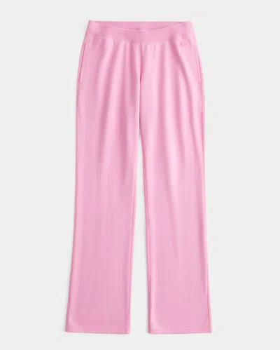 Hollister Low-rise Straight Sweatpants In Pink