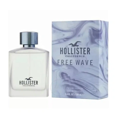 Hollister Men's Free Wave Edt 3.4 oz Fragrances 085715266316 In Pink / Wave / White