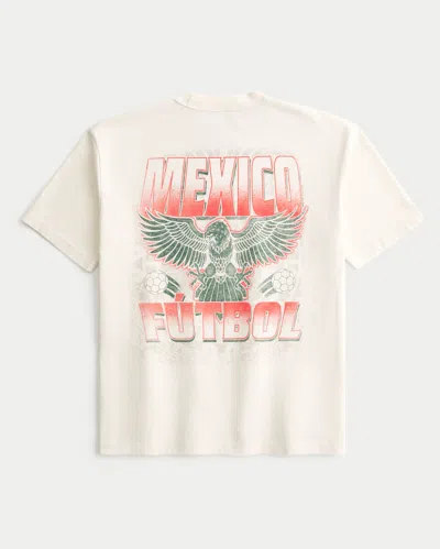 Hollister Mexico Fútbol Graphic Tee In White