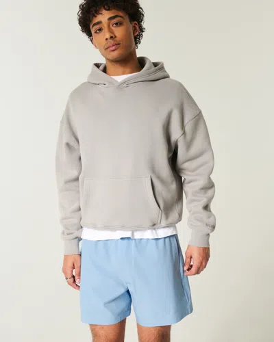 Hollister Mid-thigh Hybrid Active Shorts In Blue