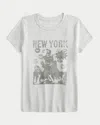 Hollister New York Graphic Baby Tee In White