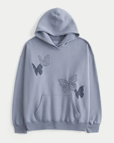 Hollister Oversized Butterfly Graphic Hoodie In Multi
