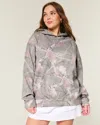 Hollister Oversized Camo Hoodie In Gray