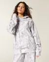Hollister Oversized Camo Hoodie In White