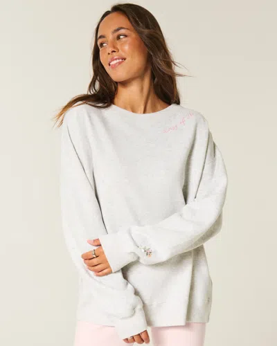 Hollister Oversized Class Of '26 Back Bow Sweatshirt