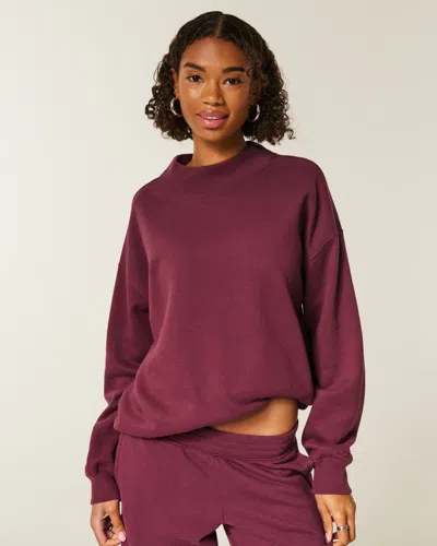 Hollister Oversized Mock-neck Sweatshirt