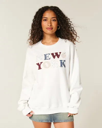 Hollister Oversized New York Graphic Crew Sweatshirt