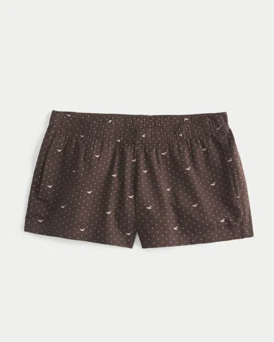 Hollister Oxford Mini Boxer Shorts In Multi