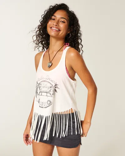 Hollister Palm Desert Valley Graphic Fringe Tank