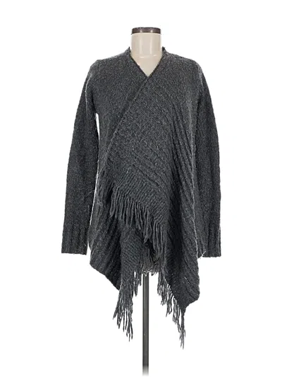 Pre-owned Hollister Poncho In Gray