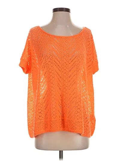Pre-owned Hollister Poncho In Orange