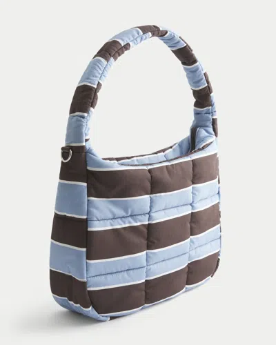 Hollister Puffer Tote In Blue
