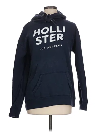 Pre-owned Hollister Pullover Hoodie In Blue