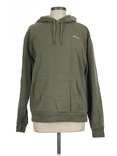 Pre-owned Hollister Pullover Hoodie In Green