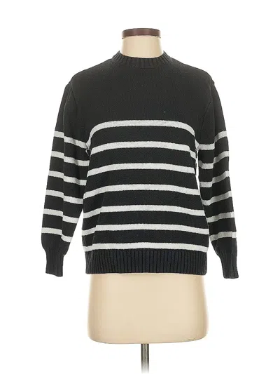 Pre-owned Hollister Pullover Sweater In Black