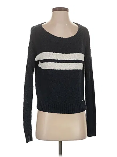 Pre-owned Hollister Pullover Sweater In Black