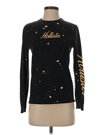 Pre-owned Hollister Pullover Sweater In Black