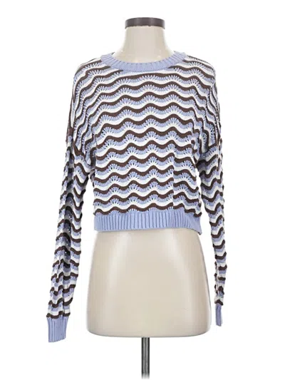 Pre-owned Hollister Pullover Sweater In Blue