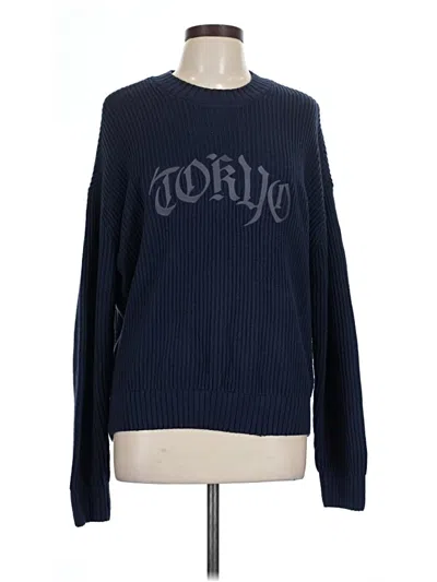 Pre-owned Hollister Pullover Sweater In Blue