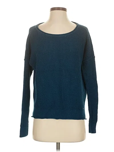 Pre-owned Hollister Pullover Sweater In Blue