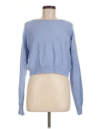 Pre-owned Hollister Pullover Sweater In Blue